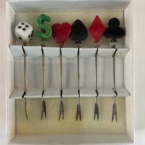 Vintage set of 6 Swizzle sticks